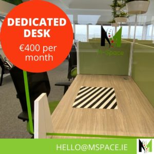 Do you need a Dedicated Desk to work? Our desks are in a bright and airy space overlooking Malahide and the estuary. This will be your desk to use when it suits you. Book today.
