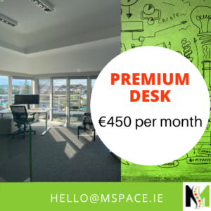 Premium dedicated desk with seaviews.